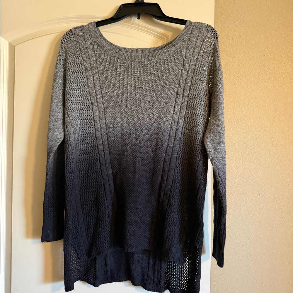 American Eagle Outfitters Gray to Black Ombre Sweater